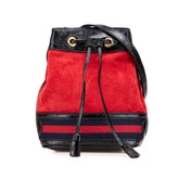 グッチ オフィディア 斜め掛け ショルダーバッグ 550620 レッド ブラック レザー スエード レディース GUCCI 【中古】